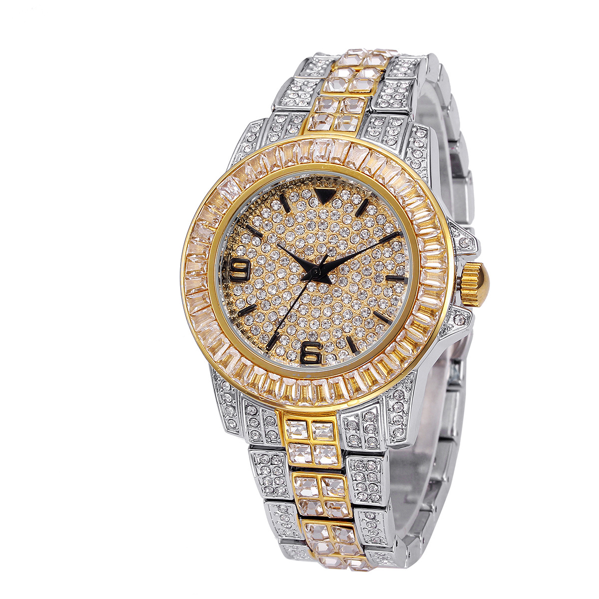 Luxury Full Stone Quartz Watch - огляд і ціна Jewelry For Watches