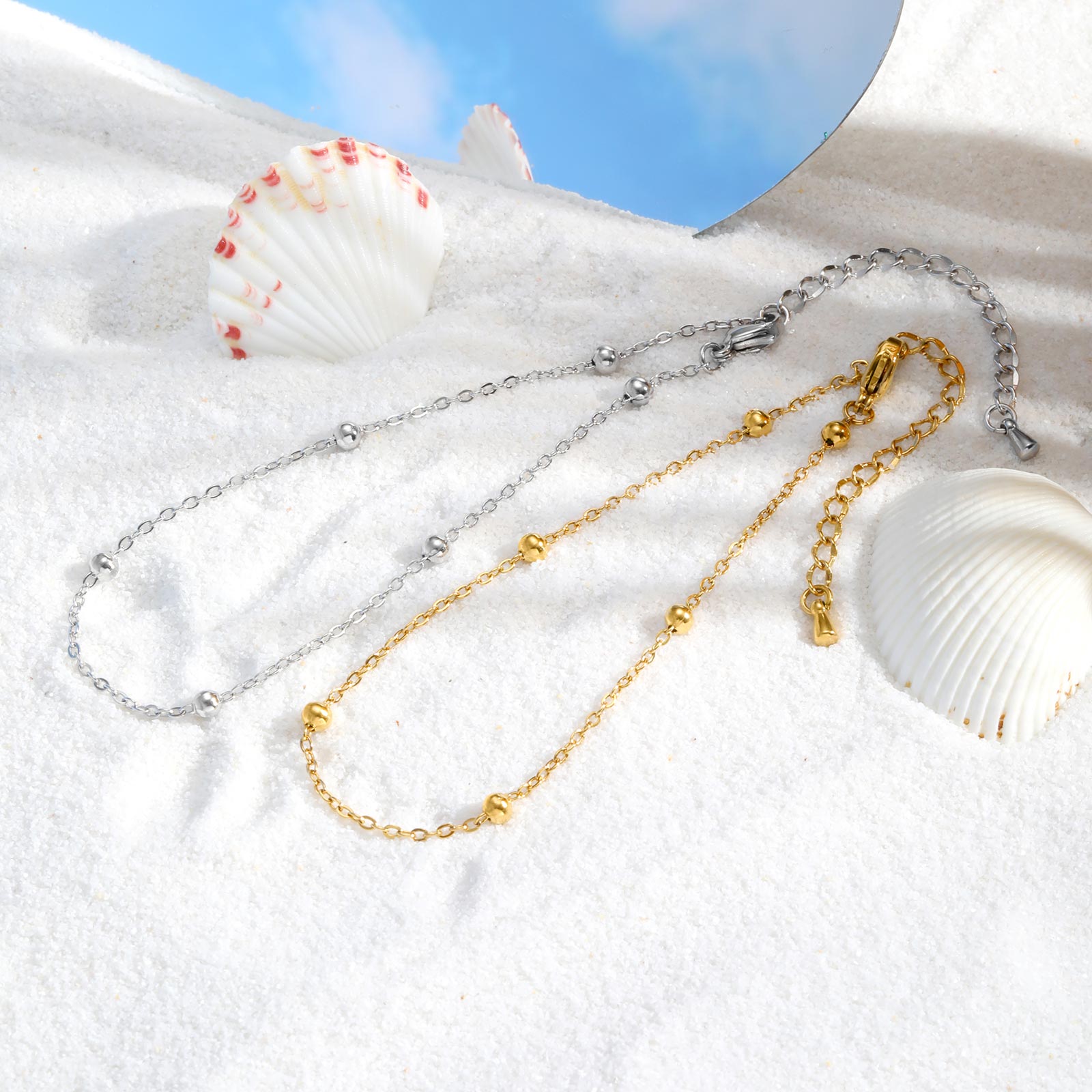 Stainless Steel Beaded Chain A - огляд і ціна Jc Jewelry & Watches Photos