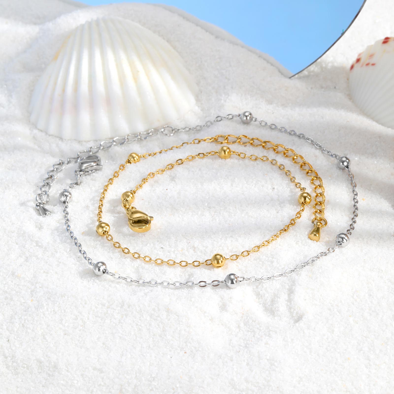 Stainless Steel Beaded Chain A - огляд і ціна Jc Jewelry & Watches Photos